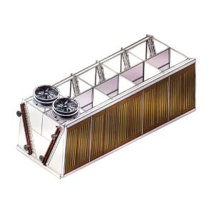 Buy cheap Adiabatic Cooling Pad Systems Hybrid Double Row Fans Dry Cooler from wholesalers