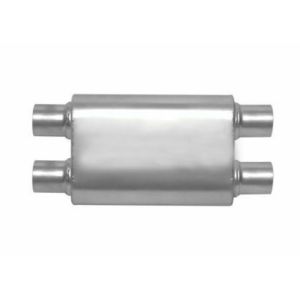 Buy cheap Dual In / Dual Out 3 Oval Stainless Steel Exhaust Muffler from wholesalers