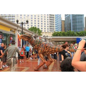 Light Realistic Walking Dinosaur Costume For 1.6 - 2 Meters Performer