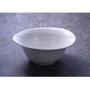 Porcelain Irregular Starter Deep White Soup Bowls 10'' 12''