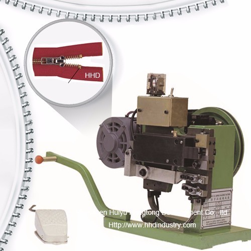 Semi Auto Metal Zipper Top Stop Machine with 2000pcs/Hour Output 220V Power and