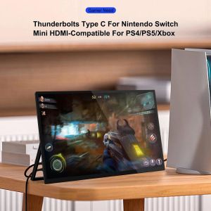 18.5 Portable Gaming Monitor with Full HD IPS HDR Panel 300nit Display 72% NTSC