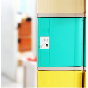 Buy cheap Vandal Resistant Green School Lockers , Swimming Pool Small Plastic Lockers from wholesalers