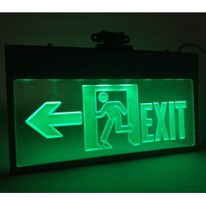 ABS Frame Engraved Pattern 50hz LED Emergency Exit Sign