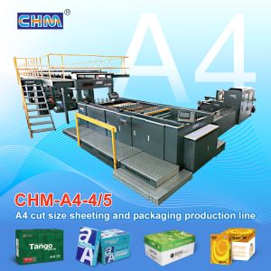 Buy cheap Fully Automatic A4 Paper Making Machine with Max 280m/min Speed, ±0.2mm Cutting Accuracy and Steel Construction from wholesalers