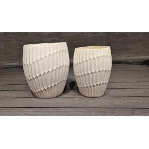 Buy cheap Unique Design Fiberclay Planter with Smooth Surface and Drainage Holes from wholesalers