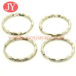 China jiayang Split key rings 25mm 1 inch nickel plated steel on sale
