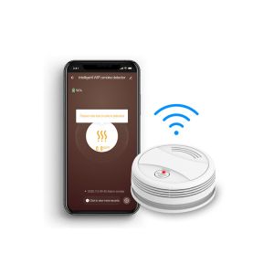Buy cheap White ABS Wireless Tuya Wifi Smart Smoke Alarm System Smoke Detector Alarm from wholesalers