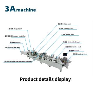 Buy cheap Bottom Lock and Side Glue Folding Gluing Machine for 1300 JGKW Cardboard/Corrugated Box from wholesalers