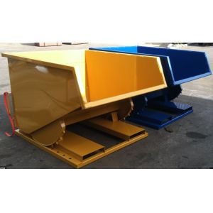 Buy cheap Carbon Steel Self Dumping Forklift Hopper Load Capacity 100kg Automatically Return And Lock from wholesalers