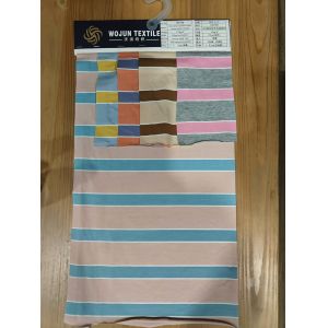 Breathable Durable Striped Material Fabric For T-Shirt