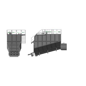 Buy cheap Carbon Steel 3*7.5kw 45m3 Raw Material Hopper from wholesalers
