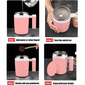 Buy cheap Rechargeable Automatic Magnetic Self Stirring Coffee Mug 12 Ounces from wholesalers