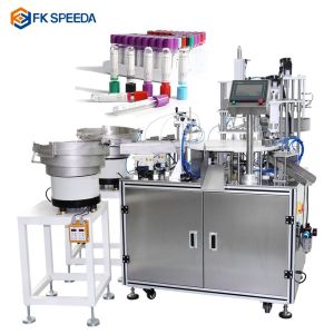 FK801 Automatic 4ml 6ml 8ml Test Tube Filling and Sealing Machine with High