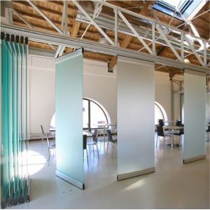 Buy cheap EBUNGE Movable Sliding Door Tempered Office Glass Partition Wall from wholesalers