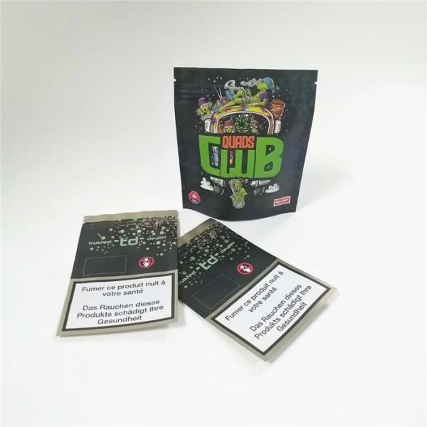 Quality SGS 14g 28g Mylar Foil Childproof Zipper Bag CMYK 120mic for sale