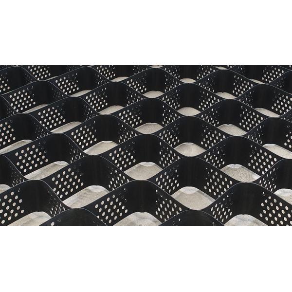 Buy cheap Textured And Perforated HDPE Plastic Geocell Grid Gravel Stabilizer from wholesalers