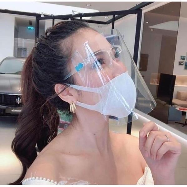 Quality ODM Transparent Anti Fog PPE Face Shields Visor With Glasses for sale
