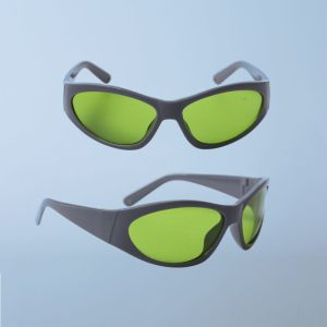 Buy cheap OD7+ 1064nm Laser Safety Glasses Polycarbonate Green Lens 55 Frame from wholesalers