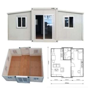 Buy cheap Customized Color 20ft or 40ft Prefab Expandable Folding Container House with 2 Bedrooms from wholesalers