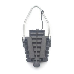 Buy cheap Black 2 Wires Insulating Dead End Clamp Wedeg Shaped from wholesalers