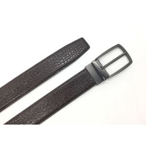 Buy cheap Brown / Black Color Mens Reversible Belt 3.3m Width With Croc And Grainy Pattern Strap from wholesalers