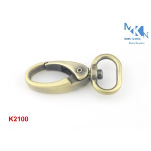 Buy cheap Custom Swivel Clip Snap Hook , Metal Swivel Clasps Anti - Brass Color from wholesalers