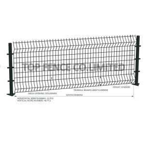 3D wire mesh fence panels
