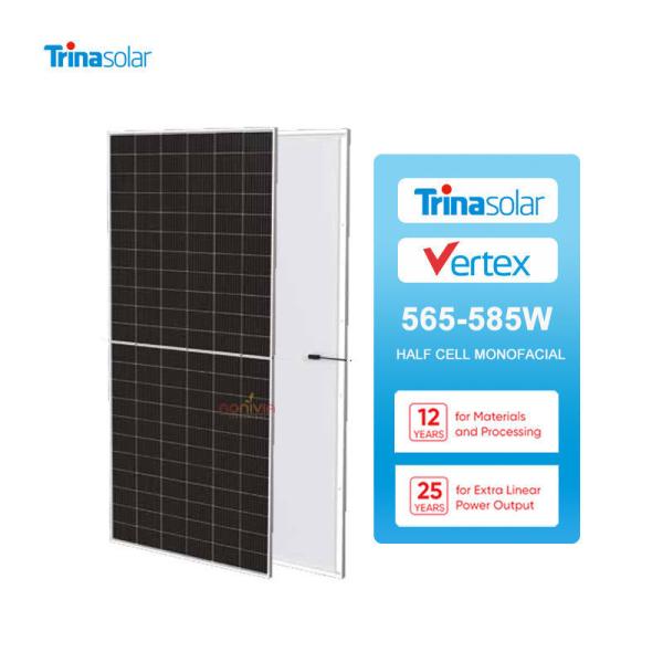 Quality TTrina Solar Panels 560Watt 570W 580W Half-Cell Bifacial Double Glass PV Modules for sale