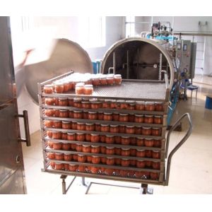 Buy cheap Commercial Industrial Autoclave Machine Horizontal for Sausage Sterilization from wholesalers