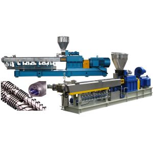 Buy cheap ISO Conical Twin Screw Extruder Low Energy Consumption High Capacity from wholesalers