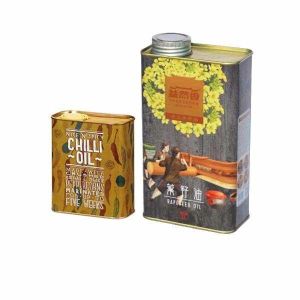 Buy cheap Leak Proof Storage Olive Oil Tin / Tin Can Customed Color Metal Can With 1-20L Capacity from wholesalers