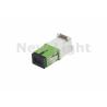 Buy cheap FTTH SC Simplex Adapter , Fiber Optic Cable Adapter With Hinged Dust Cover from wholesalers