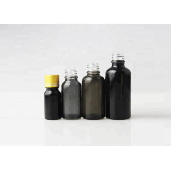 Screen Printing Essential Oil Glass Bottles Round Shape With Plastic Pipette
