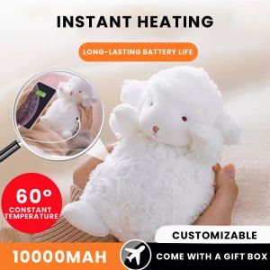 Electric Hand Warmer Christmas Doll 10000mAh USB Rechargeable Power Source