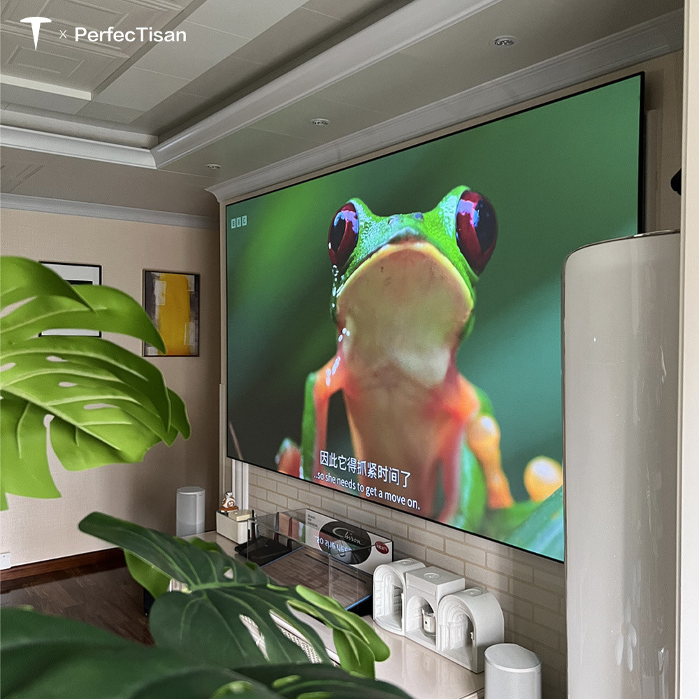 Quality 100 Inch Fixed Frame Screen 8K Fresnel ALR Projector Screen Ultra Wide Viewing Angle for sale Buy cheap 100 Inch Fixed Frame Screen 8K Fresnel ALR Projector Screen Ultra Wide Viewing Angle product