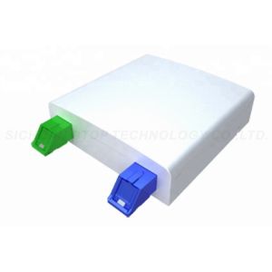 Buy cheap White Fiber Optic Termination Box 2 Ports 86 x 86 Size SC Adapter from wholesalers