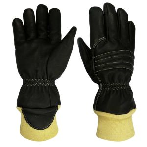 Buy cheap Water Repellent Firefighter Work Gloves Wristelet With Knuckle Pad from wholesalers