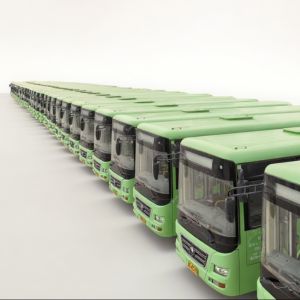 Buy cheap Second-hand 8-meter Left-hand Drive Green Diesel Bus with 3767 ml Displacement from wholesalers