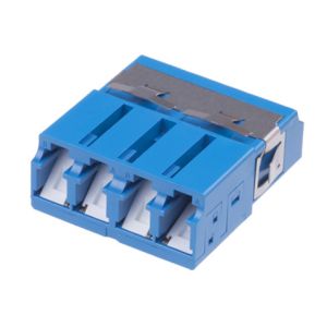 Buy cheap Quad/duplex LC optical fiber adapter with Internal Shutter, designed for Dust and Laser Protection from wholesalers