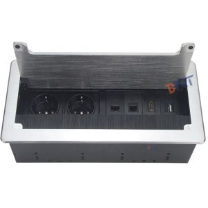 China Office modules changeable aluminum alloy electric table socket outlet box on sale