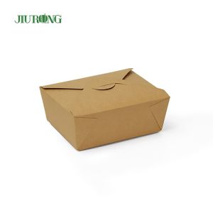 Buy cheap Jiurong Folding Biodegradable Disposable Paper Containers With Lids from wholesalers