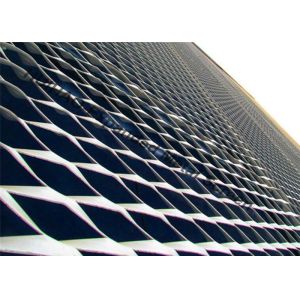 Buy cheap Building Expanded Metal Mesh Facades, 1200X2400MM Frame Aluminum Curtain Walls from wholesalers