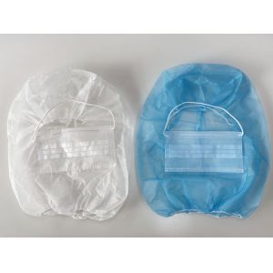 Disposable Non-Woven PP Ninja Astronaut Space Balaclava Cover Head Hood with 2