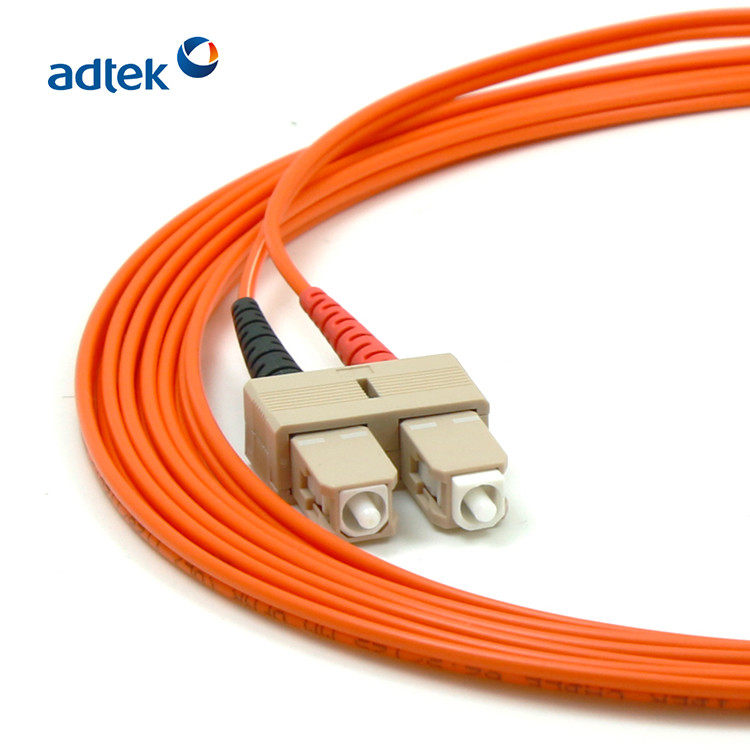 Buy cheap LSZH / PVC Multimode Fiber Patch Cord OM1 SC/UPC TO SC/UPC Duplex Fiber Jumper from wholesalers
