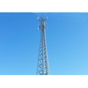 Buy cheap Q235B / Q345B Steel Electric Power Line Towers , Painted Communication Tower from wholesalers