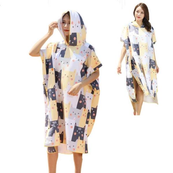 Buy cheap Holeproof Microfiber Poncho Towel Customized Quick Dry Changing Towel from wholesalers