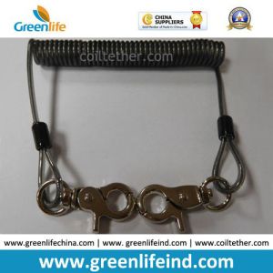 Buy cheap Strong Lanyard Steel Coiled Cable Rope W/Swivel Hooks from wholesalers