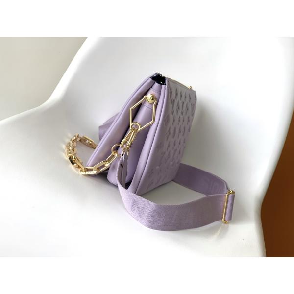 Sunflower Monogram Embossed Custom Branded Bags Coussin PM Louis Vuitton Puffy Lambskin