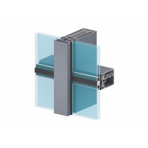 Unitized Aluminium Curtain Wall Profile Modern Design Elegant Appearance